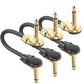 GOKKO Professional Gold-Plated Pedal Patch Cable, 6PCS